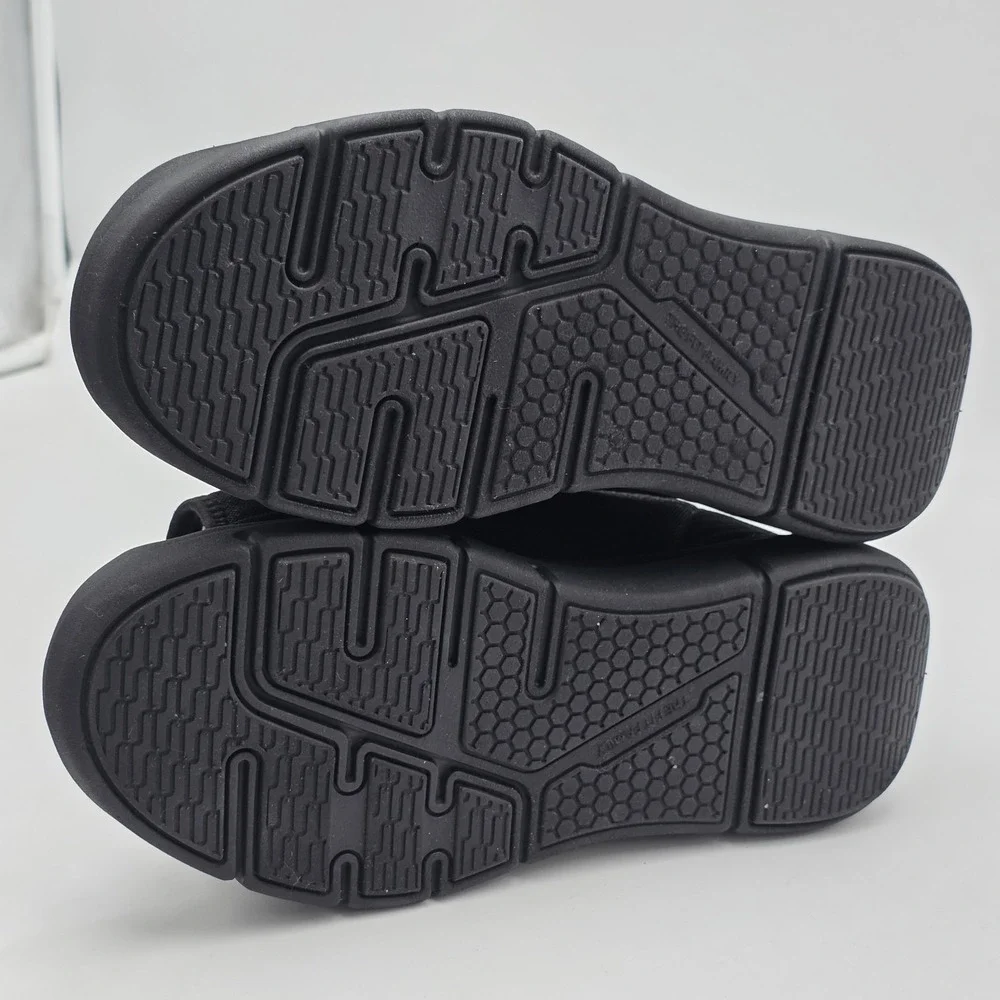 FitVille Women's Diabetic Sandals Casual Comfort Adjustable Shoes Black Size 10W